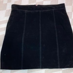 100% Leather Bardot skirt